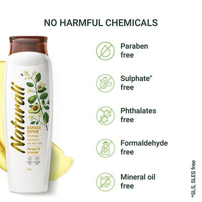 Naturali Damage Repair Shampoo Shampoos 340 ml - Shampoos