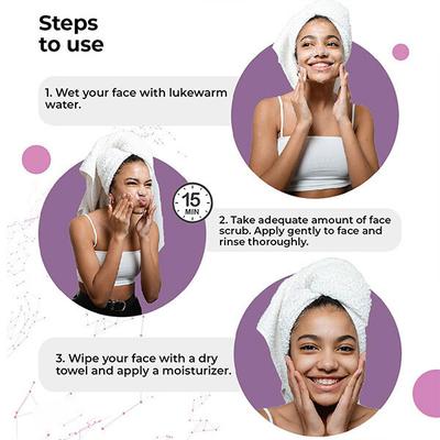 Cosmos by Bewakoof Oil-Free Face Scrub Powered By Oat Extract & Zinc 100 gm - Scrubs & Exfoliants