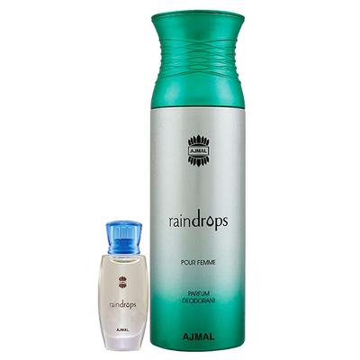 Ajmal Raindrops Concentrated Perfume Oil Floral Chypre And Raindrops Femme Deodorant Floral Chypre Fragrance 210 ml - Women Perfumes (Edt/Edp)