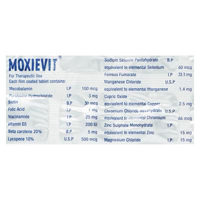 MOXIEVIT Tablet 15's - Supplements-Vam
