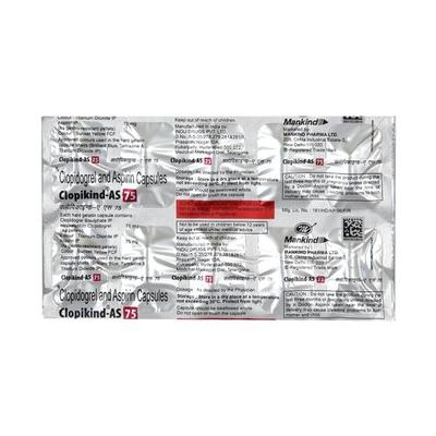 Clopikind AS 75mg Capsule 10'S - Blood Clot-Ant