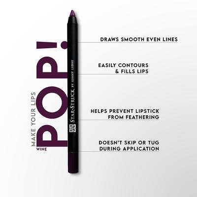 Star Struck By Sunny Leone Long Wear Lip Liner - Wine 1.2 gm - Lip Liners