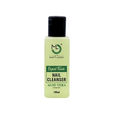 Matt Look Expert Touch Nail Cleanser, Professional Nail Polish Remover with Vitamins, Aloe Vera 100 ml - Nail Polish Remover