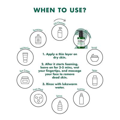 SOME BY MI BYE BYE BLACKHEAD 30 DAYS MIRACLE GREEN TEA TOX BUBBLE CLEANSER 120 gm - Scrubs & Exfoliants