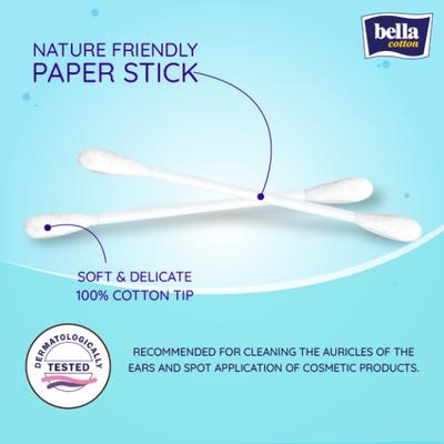 Bella Paper Cotton Buds Foil 160's - Cotton Buds & Balls