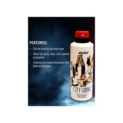 Archies City Gang Strong Body Spray 175 ml - Men Deodorants/Roll-Ons