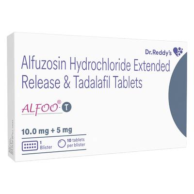 ALFOO T 10/5mg Tablet 10's - Bladder And Prostate Disorders-Dru