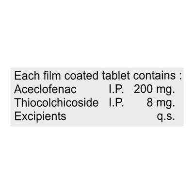 Alonac TC Forte Tablet 4'S - Muscle Cramps/Spasticity-Mus