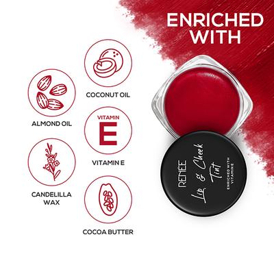 RENEE Lip & Cheek Tint - Rosebud 8 gm - Lip Stains & Tints