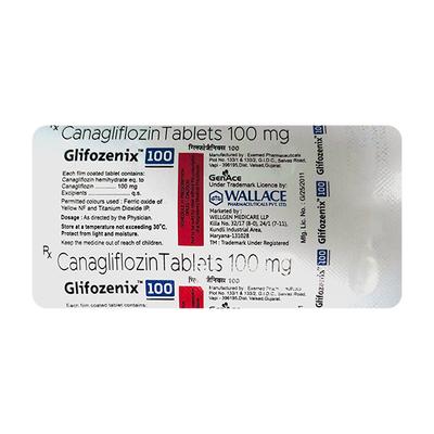 GLIFOZENIX 100 Tablet 10's - Diabetes-Ant