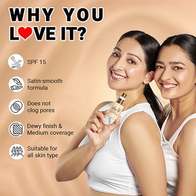 Iba Pure Skin Liquid Foundation SPF 15 04 Snow White 30ml - Foundation