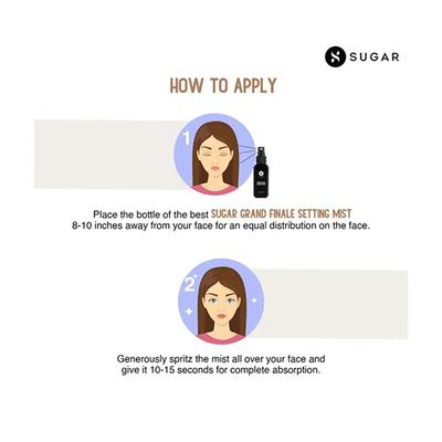 SUGAR Cosmetics Grand Finale Highlighting Setting Mist 50ml - Setting Spray