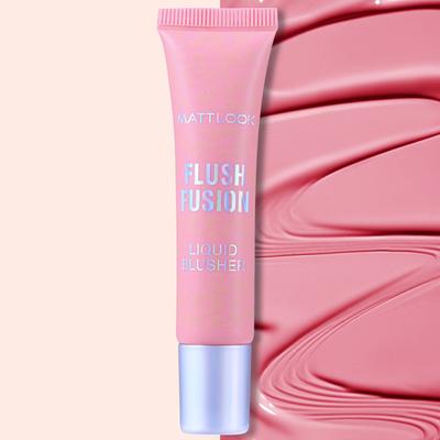 Matt Look Flush Fusion Liquid Blusher With Creamy Texture , Marshmallow Pink-01 15 ml - Blushes