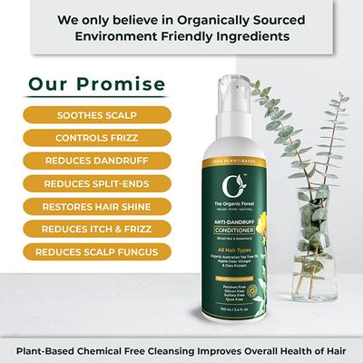 Organic Forest 100% Chemical Free Anti Dandruff Conditioner for Men & Women 100 ml - Conditioners
