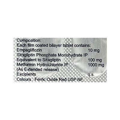 EMPAGREAT TRIO 10/1000 Tablet 10's - Diabetes-Ant