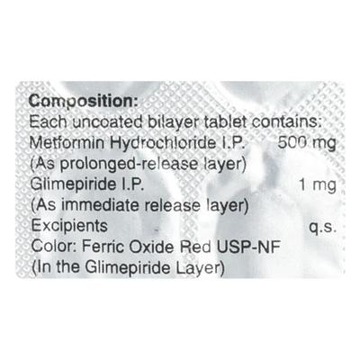 GLIMULIN MF 1/500mg Tablet 15's - Diabetes-Ant