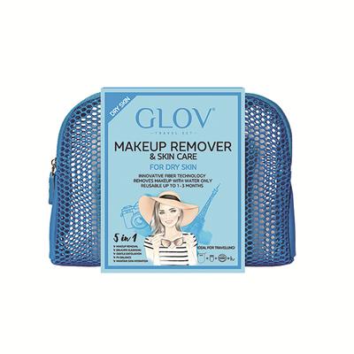 Glov - TRAVEL SET - MAKEUP REMOVER - FOR DRY SKIN 100 gm - Facial Wipes & Tissues