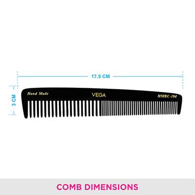Vega Graduated Dressing Hair Comb for Men and Women,(VC2HMBC-104) 2's - Hair Combs