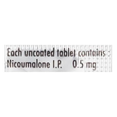 Acitrom 0.5mg Tablet 10'S - Blood Clot-Ant