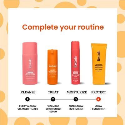 Foxtale Essentials Brightening Spf 50 Sunscreen with Vitamin C and Niacinamide 50 ml - Face Sunscreen