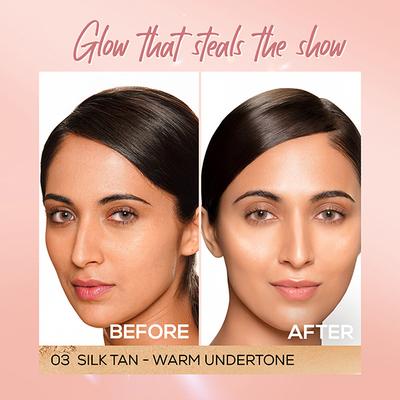 Renee Cosmetics Lumi Glow Highlighting Compact Silk Tan 9 gm - Compact Powder