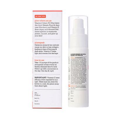 Plum 3% Vitamin C Moisturizer with Mandarin Glow Boost Fragrance Free 50ml - Face Moisturizers