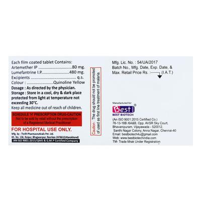 ARME L Tablet 6's - Malarial