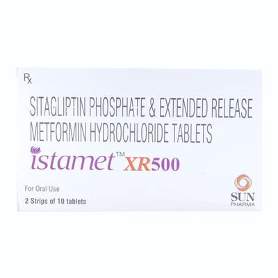 ISTAMET XR 500 Tablet 10's - Diabetes-Ant
