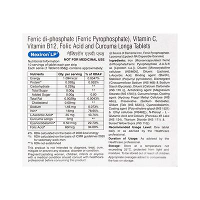 NEXIRON LP+ NUTRACEUTICAL GLUTEN FREE Tablet 10's - Supplements-Vam