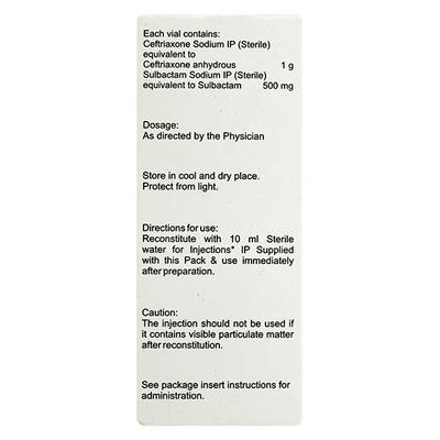 Cefrine Plus 1.5gm Injection 1's - Bacterial Infections-Cep