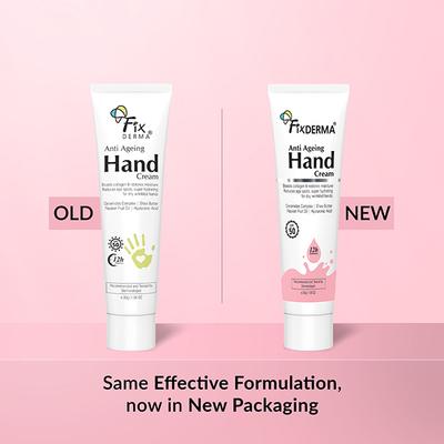 Fixderma Anti Ageing Hand Cream for Women and Men for Dry and Rough Hands All Skins Types 30 gm - Night Cream