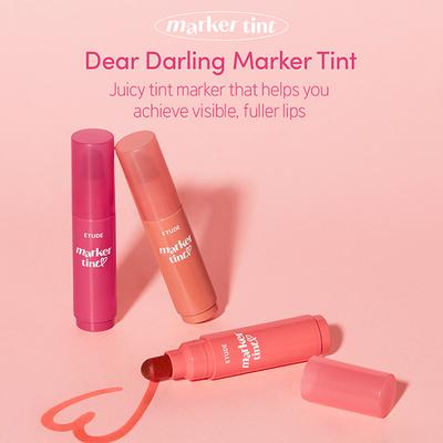 Etude Dear Darling Marker Tint 05 Pink Tangerine 3.5 gm - Lip Stains & Tints