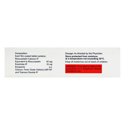 ROZAVEL EZ 40 Tablet 10's - High Cholesterol-Dys
