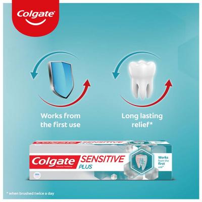 Colgate-Palmolive, Colgate Sensitive Plus Toothpaste, With Pro Argin Formula for Sensitivity Relief, 70 gm - Toothpaste