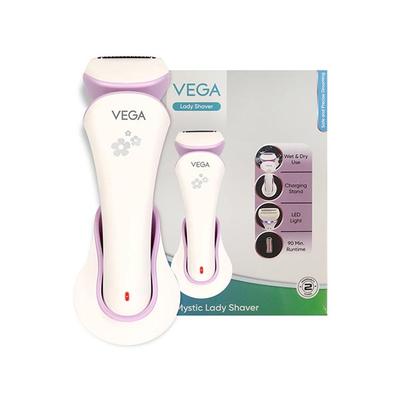 Vega Mystic Lady Shaver for Mins Runtime with Quick Charge, IPX 6 Waterproof and Cord and Cordless Use, (VHLS-02) 1's - Shaving & Hair Removal