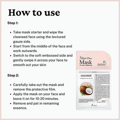 Ariul Ariul Seven Days Plus Mask Coconut 20 ml - Sheet Masks