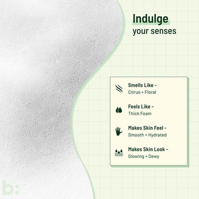 Biocule Ever Glow Foaming Face Wash For Glowing & Even Skin Tone, With Vitamin C, Sugarcane 100 ml - Face Wash & Cleansers