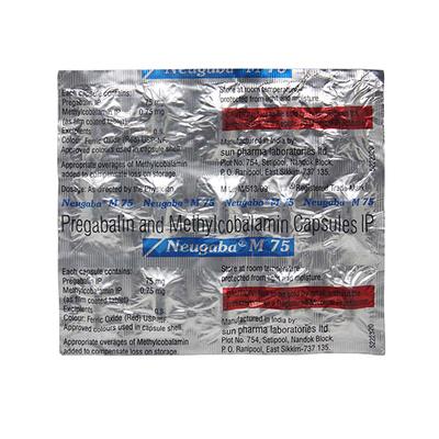 NEUGABA M 75 Capsule 15's - Neuropathic Pain-Dru