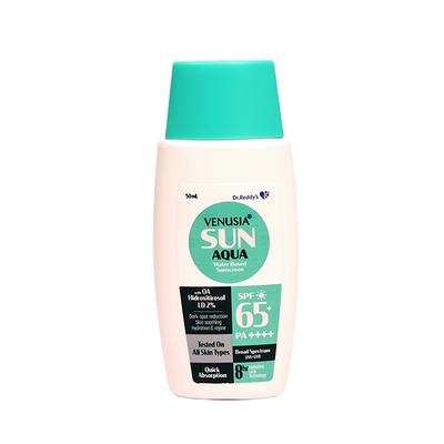 VENUSIA SUN AQUA SPF 65+ PA++++ UVA+UVB Sunscreen 50ml - Sunscreen Preparations-Emo