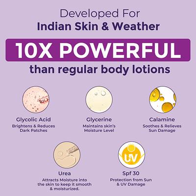 Sanfe Dailylite Tan Removal Body Lotion for Women Detan Non-Sticky Removes and Prevents Tan SPF 30 200 ml - Creams, Lotions & Oils