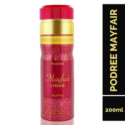 RiiFFS Poudree Mayfair L'Femme Deodorant For Women, Perfume Body Spray 200 ml - Women Deodorants/Roll-Ons