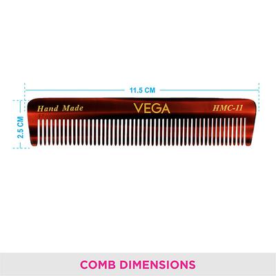 Vega Pocket Hair Comb, for Men and Women (VC2HMC-11) 2's - Hair Combs