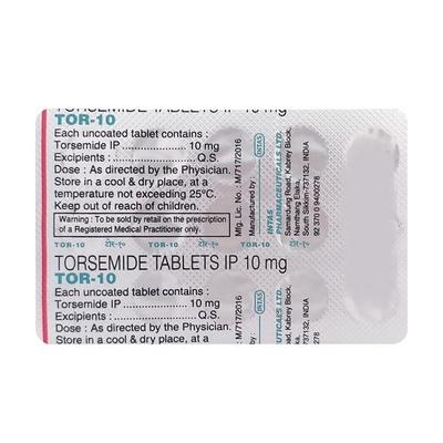TOR 10mg Tablet 15'S - Hypertension-Diu