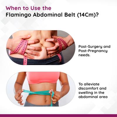 Flamingo Abdominal Belt - 14 cm Width (OC - 2019) (L) - Abdomen/Neck/Arm/Elbow Supports