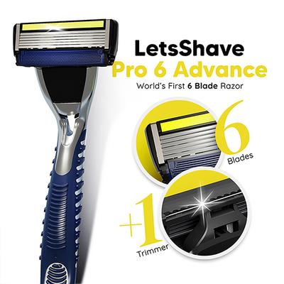 LetsShave Pro 6 Advanced Razor Blades - Men 4's - Razors & Cartridges