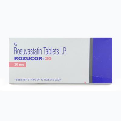 Rozucor 20mg Tablet 10'S - High Cholesterol-Dys