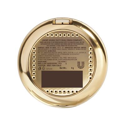 Lakme 9To5 Double Duty Dual Finish Compact, Foundation+Compact,Lightweight, Longstay, Almond 9 g - Compact Powder