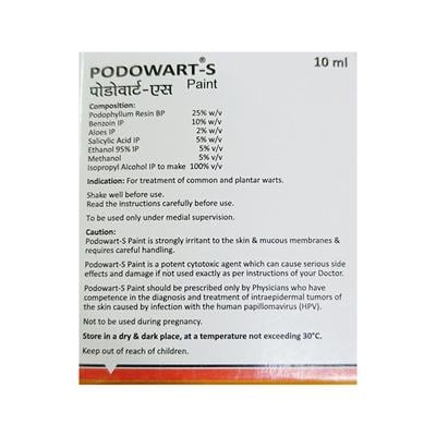 Podowart S Paint 10ml - Warts/Calluses/Other Skin Lesion-Ker
