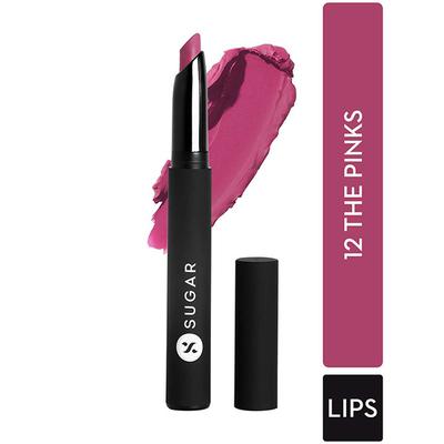 SUGAR Cosmetics Matte Attack Transferproof Lipstick - 12 The Pinks (Cotton Candy/Bubblegum Pink) 2 gm - Lipsticks