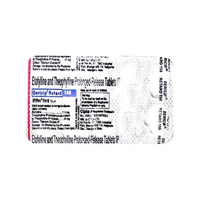 Dericip Retard 150mg Tablet 10'S - Asthma/COPD-Ast